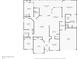 One-story home floor plan showcasing a spacious layout with 3 bedrooms, an office, and a 2-car garage at 2061 Petit Ct, Apopka, FL 32712