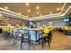 Community bar with unique decor, comfortable seating, and a large TV at 250 Bayou Bend Rd, Groveland, FL 34736