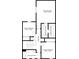 Second floor plan with main bedroom, guest bedroom, and two bathrooms at 2511 Formax Dr, Orlando, FL 32828