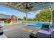 Relaxing poolside deck with pergola, seating, and pool views at 3401 Abalone Blvd, Orlando, FL 32833