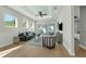 Comfortable living room with modern furniture, recessed lighting, and sliding glass doors to the outside at 500 W Hazel St, Orlando, FL 32804