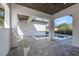 Modern patio with a cedar ceiling, pavers, and a view of the pools at 500 W Hazel St, Orlando, FL 32804
