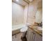 Updated bathroom with new vanity and tiled shower at 5001 Latrobe Dr, Windermere, FL 34786