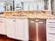 Kitchen features granite countertop, double sink, and dishwasher at 5001 Latrobe Dr, Windermere, FL 34786