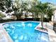 Inviting kidney-shaped pool with surrounding landscaping at 5001 Latrobe Dr, Windermere, FL 34786