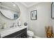 Modern bathroom with marble vanity and elegant fixtures at 5032 River Lake Rd, Winter Haven, FL 33884