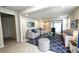 Living room with comfortable seating and a stylish rug at 6554 Rover Way, St Cloud, FL 34771
