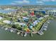 Aerial view showcasing community location and waterfront access at 67 Sabal Cay Court, New Smyrna Beach, FL 32169