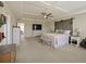 Main bedroom with a rustic barn door headboard and plenty of space at 7043 Oxbow Rd, Minneola, FL 34715