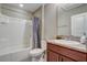 Clean bathroom with tub shower combination at 1692 Highbanks Cir, Winter Garden, FL 34787