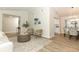 Open concept living and dining area with hardwood floors at 1710 Aster Dr, Winter Park, FL 32792