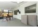 Screened patio with outdoor dining set and wet bar at 1710 Aster Dr, Winter Park, FL 32792