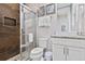 Well-appointed bathroom with shower, toilet and vanity at 2634 Sunrise Shores Dr, Kissimmee, FL 34747