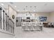 Modern kitchen with stainless steel appliances and island at 2634 Sunrise Shores Dr, Kissimmee, FL 34747