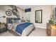 Stylish bedroom featuring a motocross mural at 2975 Arranmore Dr, Ormond Beach, FL 32174