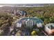 Aerial view of community with multiple buildings, parking and landscape at 3050 Pirates Retreat Ct # 303, Kissimmee, FL 34747