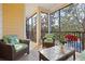 Relaxing screened balcony with outdoor seating at 3050 Pirates Retreat Ct # 303, Kissimmee, FL 34747