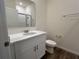 Bathroom with single vanity and shower at 3238 Arch Ave, Ormond Beach, FL 32174