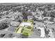 Aerial view highlighting a single Gathering home and yard at 4437 Elaine Pl, Orlando, FL 32812