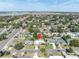 Aerial view showing home's location in a residential neighborhood at 4437 Elaine Pl, Orlando, FL 32812