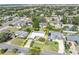 Aerial view showcasing a single-Gathering home in a quiet neighborhood at 4437 Elaine Pl, Orlando, FL 32812