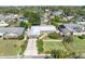 Aerial view showcases the house and surrounding neighborhood at 4437 Elaine Pl, Orlando, FL 32812