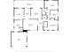 Floor plan showing a 3 bed, 2 bath home with a garage at 4437 Elaine Pl, Orlando, FL 32812