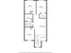 Two-story home's upper floor plan, highlighting bedrooms, a bathroom and Gathering room at 558 S Terrace Spring Dr, Orlando, FL 32828