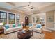 Bright living room featuring hardwood floors, neutral tones, and stylish furnishings for comfortable living at 832 N Summerlin Ave, Orlando, FL 32803