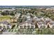Aerial view of the community, highlighting its layout and proximity to a golf course at 1310 Seven Eagles Ct # 301, Reunion, FL 34747