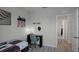 Baseball themed bedroom with desk and bed at 1672 Hummingbird Rd, Winter Haven, FL 33884
