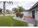 Updated home exterior with modern design and a welcoming walkway at 2932 Carriage Dr, Daytona Beach, FL 32119