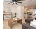 Bright living room with hardwood floors, stylish furniture, and open floor plan at 2932 Carriage Dr, Daytona Beach, FL 32119