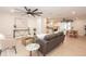 Bright living room with hardwood floors, stylish furniture, and open floor plan at 2932 Carriage Dr, Daytona Beach, FL 32119