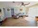 Living room with hardwood floors and sliding doors at 326 Benton St, Orlando, FL 32839