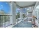 Spacious balcony with metal railings, offering a relaxing outdoor space at 3583 Conroy Rd # 1135, Orlando, FL 32839