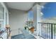 Private balcony with table and plants, great for relaxing at 3583 Conroy Rd # 1135, Orlando, FL 32839