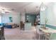 Open dining area with light paint and modern light fixture at 3583 Conroy Rd # 1135, Orlando, FL 32839