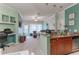 Kitchen with granite countertop and wood cabinets at 3583 Conroy Rd # 1135, Orlando, FL 32839