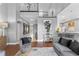 Inviting living area with modern furnishings, hardwood floors, and stylish decor for comfortable living at 3689 Rolling Hills Ln, Apopka, FL 32712
