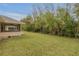 Large backyard with lush greenery and privacy at 4572 Woodcove Dr, Port Orange, FL 32127