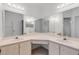 Bathroom boasts a corner vanity with double sinks at 4572 Woodcove Dr, Port Orange, FL 32127