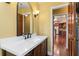 Bathroom featuring updated vanity, sink and mirror at 4914 Gran Lac Ave, Belle Isle, FL 32812
