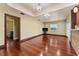 Bright living room featuring hardwood floors and a window for lots of natural light at 4914 Gran Lac Ave, Belle Isle, FL 32812