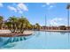 Inviting pool with palm trees and a relaxing atmosphere at 7836 Crosswinds Way, Mount Dora, FL 32757