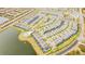 Large community with lake and numerous houses at 8906 Zurich Ln, Kissimmee, FL 34747