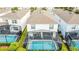 Screened-in rectangular pool with spa at 8906 Zurich Ln, Kissimmee, FL 34747