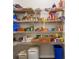 Walk-in pantry with abundant shelving for optimal storage and organization at 1416 Cabot Dr, Clermont, FL 34711