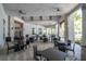 Outdoor patio with seating and ceiling fans for relaxing at 16626 Point Rock Dr, Winter Garden, FL 34787