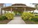 Community gazebo with picnic tables for outdoor gatherings at 16626 Point Rock Dr, Winter Garden, FL 34787